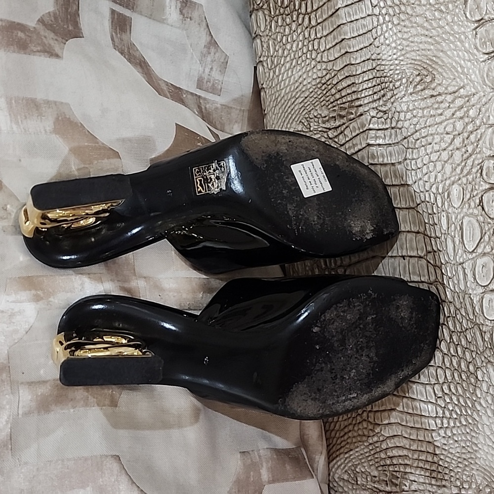 Dolce gabbana   interlick8ng gold heel - Picture 4 of 5